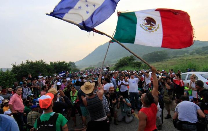 Caravana migrante ministros del Tri ngulo Norte se re nen y Trump